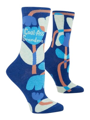Blue Q Funny Womens Crew Socks Cool-Ass Grandma