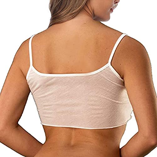 SHERRYLO Sheer Tank Tops for Women See Through Stretch Crop Top Summer Sleeveless Strap Mesh Cami Top2