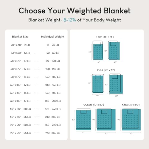 Cottonblue Weighted Blanket 15lbs for Queen Bed, Sherpa Flannel Weighted Blankets for Adults, Fuzzy Soft Sherpa Flannel Weighted Throw Blanket 60 x 80 in, Cozy Plush Blanket for Sofa Bed,Slate Blue