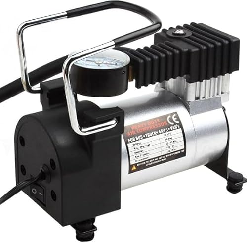 Mini Compressor De Ar Veicular Portatil 12v 100 PSI Elétrico Para Pneu Carro Bike Moto Mundo Compras