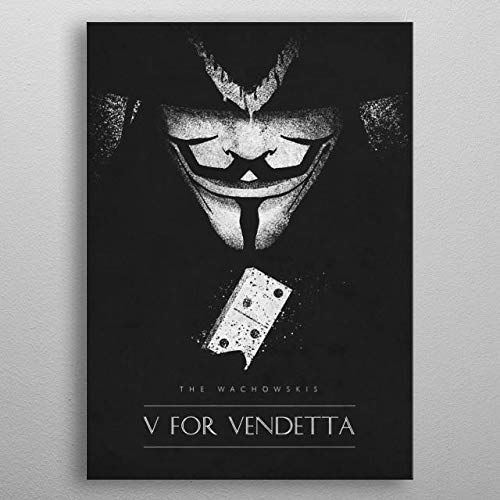 Metal Printed V for Vendetta