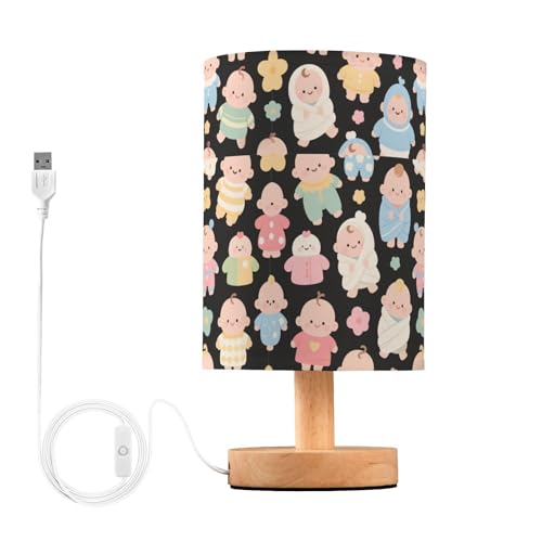 Lámpara de mesa infantil con luz de noche y USB miniatura 1