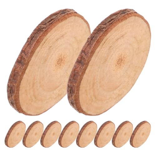 SUPVOX 40 Rebanadas de Madera de 3-4 CM para Proyectos de Manualidades y Decoración de Bodas, para Escribir a Mano y Pintar