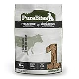 PureBites Beef Freeze Dried Dog Treats, 1 Ingredient, Made in USA, 11oz