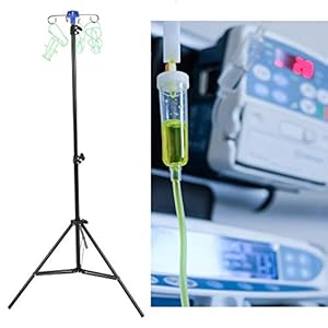 Brrnoo Tragbarer Infusionsständer Höhenverstellbar