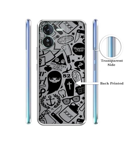 Image of Casotec Discover Or Death Design Printed Silicon Soft TPU Back Case Cover for iQOO Z9 5G, Multicolor