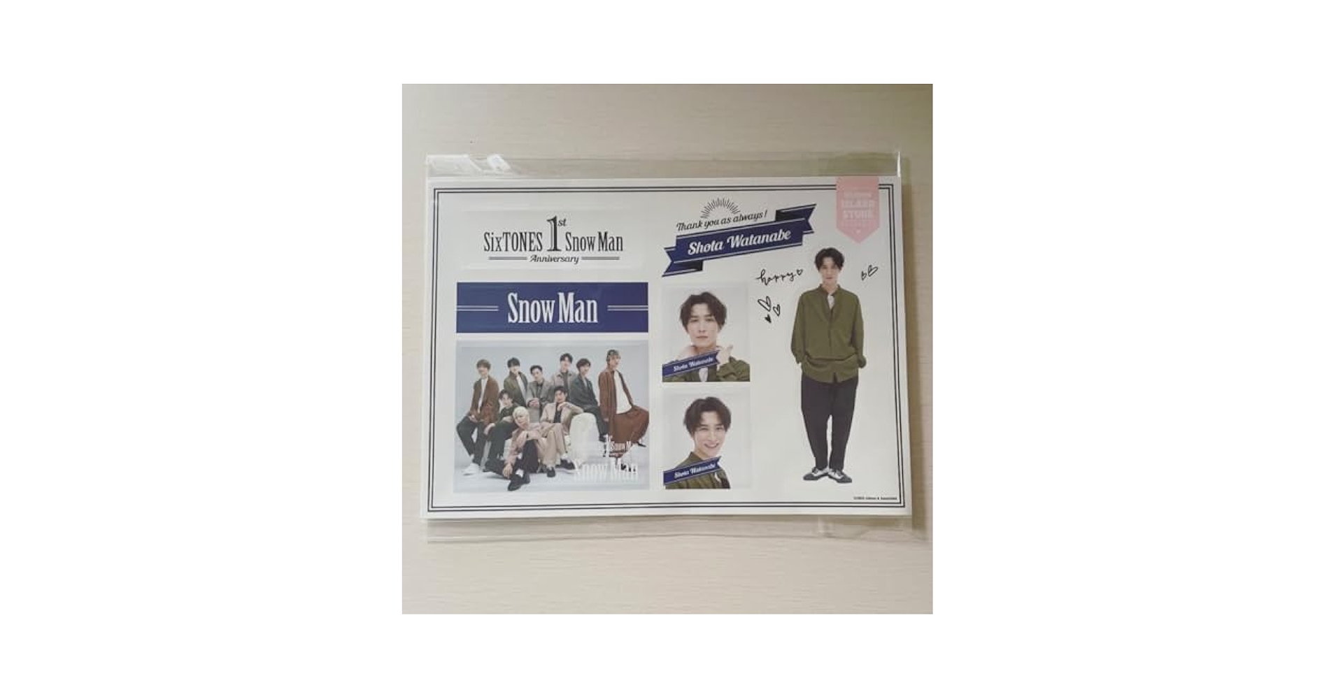 Amazon.co.jp: 渡辺翔太 SnowMan 1st Anniversary ステッカー