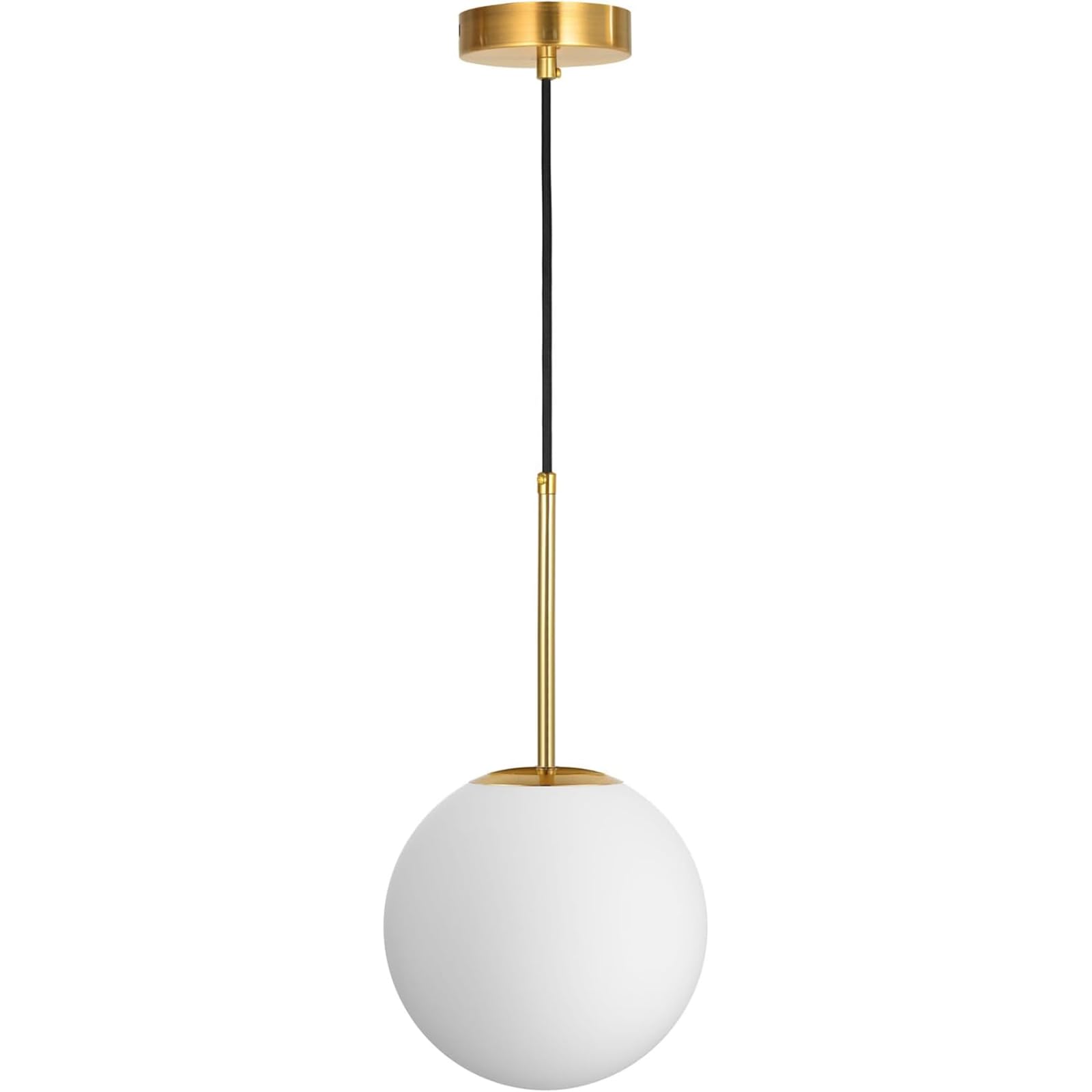 Lustre intérieur moderne en verre YIHANGG suspension dorée 5W blanc chaud pour salle à manger