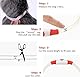 iTayga leuchthalsband Hund, USB-aufladbar und wasserdicht hundehalsband, verstellbare Länge, Sicherheitshalsband für Hunde und Katzen, 3 Modi, Orange