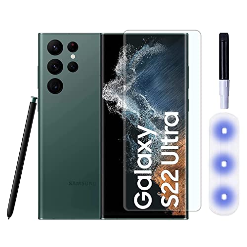 Image of OCTRIX Samsung S23 Ultra Tempered Glass Screen Protector, UV Glass Full Adhesive [Liquid Technology][Fingerprint Sensor Working] Glass Protector for Samsung Galaxy S23 Ultra 5G /HD