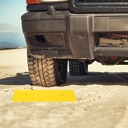 Rampa de plástico amarilla para autos y motos 3 cm alta antideslizante miniatura 5