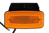 Horpol LED Markierungsleuchte Gelb inkl. Halterung 12/24v 50cm Kabel | MV-4950A