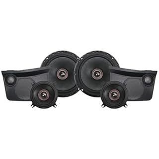 MB Quart Front Dash 3-Way Component Speakers Upgrade Kit for 21-24 Ford Bronco, Tuned Audio Package with 1" Dome Tweeters, 4" and 6.5" Midbass Drivers