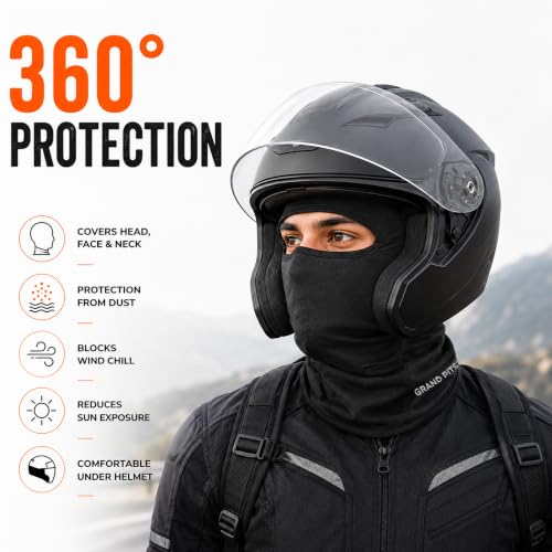 GRAND PITSTOP Helmet Mask Black Free Size - Image 4