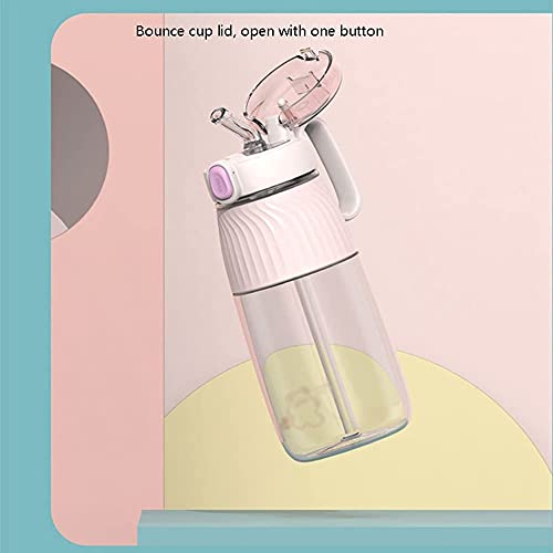 Waterfles Sportfles Waterflessen met Stro Flip Topdeksel en Veiligheidsslot voor Running Atletische Excerise Wandelen Outdoor Fles (Capaciteit: 1200ml, Kleur: Paars) - Image 8