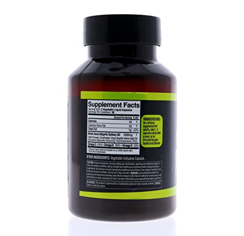 Image of Dr. HERBALIST Black Seed Oil Capsules 1600mg - Cold Pressed Nigella Sativa Softgels with Thymoquinone | Supports Overall Wellness & Immune Vitality* | Halal, Non-GMO | 60ct