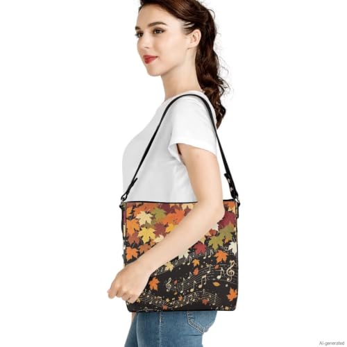 Image of HUGS IDEA Boho Bags for Women Leather Handbag Shoulder Bucket Crossbody Purse