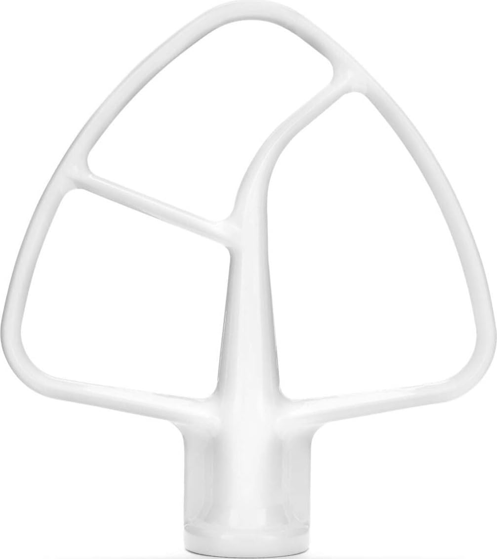 Flat Beater for 4.5 Qt Tilt Head Stand Mixers by KitchenAid – 4.5 Qt, 4.3 liters, Plastic, White, Model K45B