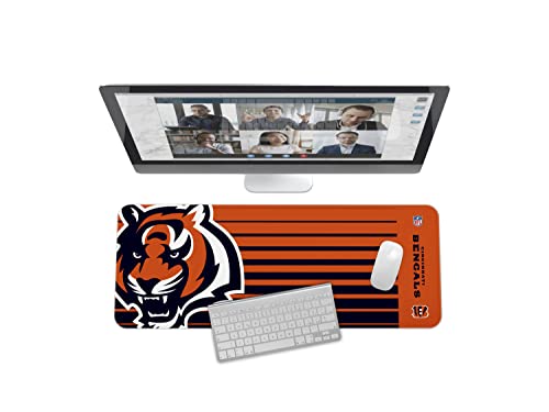 Image of SOAR NFL Unisex Multifunctional Desk Mat for Desktop, (31.5 inchx12 inch) - Ultra Soft Fabric with Non-Slip Rubber Backer - Water Resistant & Durable Nylon Stitching - Officially Licensed NFL, Desk Pad
