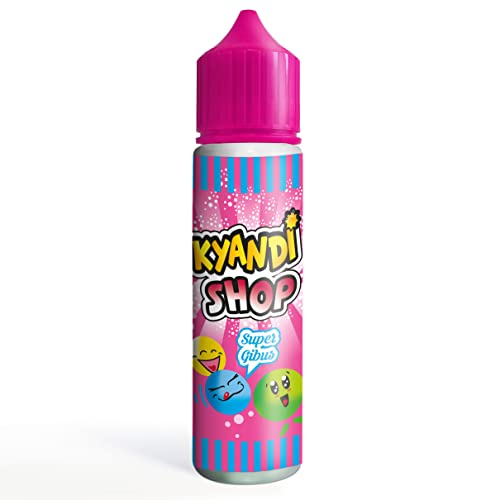 KYANDI SHOP E-Liquide pour Cigarette Électronique 50 ml Super Gibus sans Nicotine Ni Tabac