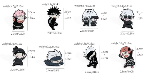 Anime Goj Satoru Figure Badge Set,Enamel Lapel Pin Brooch for Backpack Jackets Pin Gift for Fans3