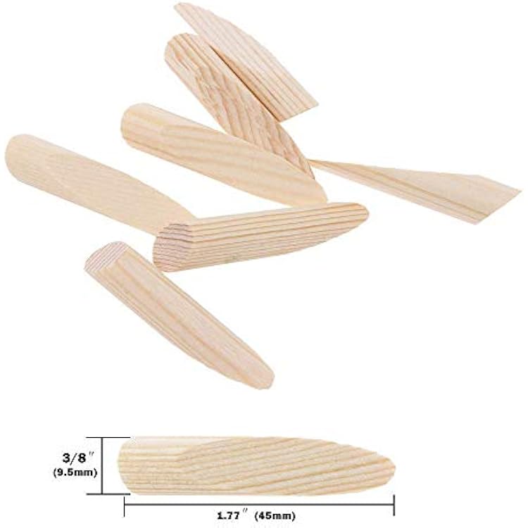 100 Pack Solid Wood Pocket Hole Plugs Pine for Pocket Hole Jig Woodworking Tool with a Storage Case(100)