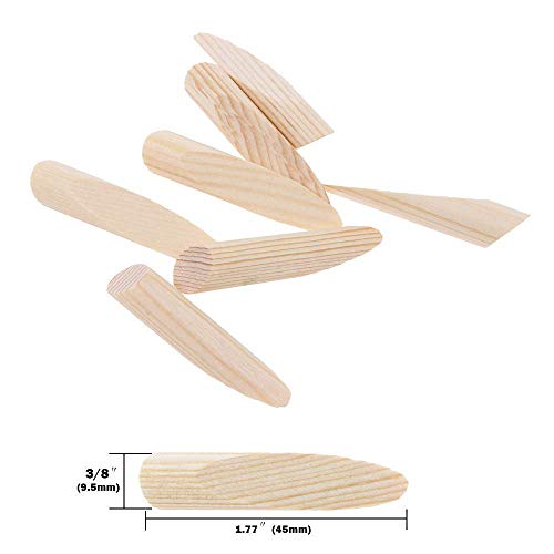 AUTOTOOLHOME 100 Pack Solid Wood Pocket Hole Plugs Pine for Pocket Hole Jig Woodworking Tool with a Storage Case(100)