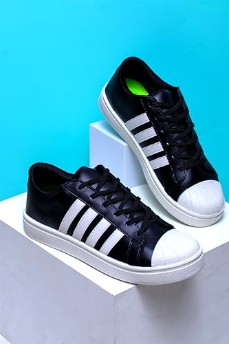 Image of ATHCO mens U-star Sneaker|Memory Foam Comfort|Laceup|Casual Shoes for Men|Soft Trendy Shoes For men|Fashion Sneaker|Genz|Millennials|Alpha|Footwear|Lightweight|EasyCare|Comfortable|Dailyuse|Extrasoft|SlipResistant|Durable|EasyCare|Shoes For Men's & Boy's