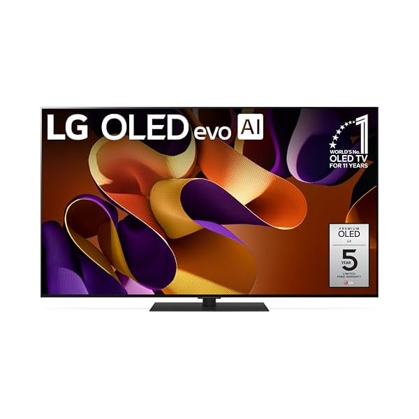 LG 55-Inch Class OLED evo G4 Series Smart TV 4K Processor Flat Screen with Magic Remote AI-Powered with Alexa Built-in (OLED55G4SUB, 2024)