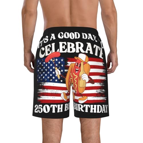 Good Day Celebrate 250th Anniversary Swimtrunk U.S. Birthday 1776 2026 Men's Beachshorts4