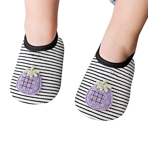Boy Casual Sneakers Infant Boys Girls Animal Prints Cartoon Socks Toddler The Floor Socks Barefoot Socks Non Slip Shoes (Black, 12-18 Months)3