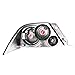 AmeriLite Black Replacement Brake Taillights Set For Mitsubishi Lancer - Passenger and Driver Side