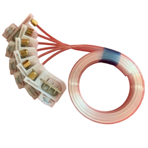 6Color 1.5M 3x2mm Ciss Ink Tube with Damper Compatible with R330 R320 L800 L805 L1800 R1390 R1800 R1900 R2000 A3 A4 Printer(White Type)