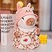 Kireidane Capybara Plush Clothes & Accessories Set, 12 Pcs of Stuffed Animal Clothes for 12 in Capybara Plush Toys Dress Up (Yellow)