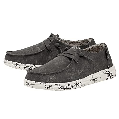 Image of HEYDUDE Women's Wendy Linen | Womens Shoes | Womens Lace Up Loafers | Comfortable & Light-Weight