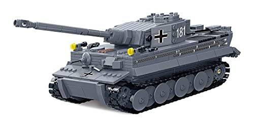 RSWLY Technics Panzer Modellbausätze, 1010 Teile German Tiger Heavy Panzer WW2 Military Panzer Bauset für Kinder und… – Bild 5