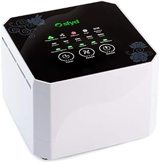 sfyd Air Purifier Home and Office, Negative Ion Generator, 3 Speeds, Office and Bedroom, 1 Active Carbon Filter and 1 True HEPA Filter, Air Purifier for Allergies, Dust, Pollen, Odours, Bacteria