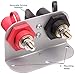 Fastronix Red and Black Premium Battery Charging Posts with Heavy Duty Mounting Plate