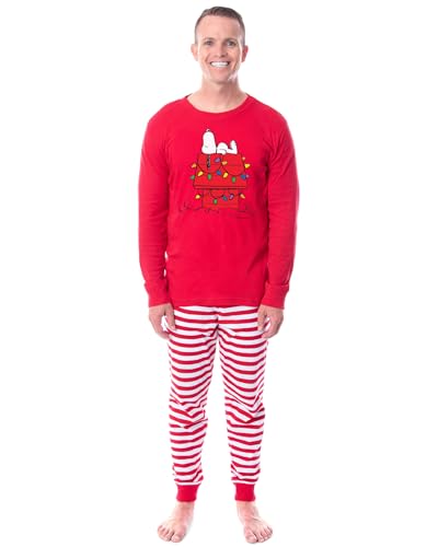INTIMO Peanuts Doghouse Christmas Tight Fit Cotton Matching Family Pajama Set2