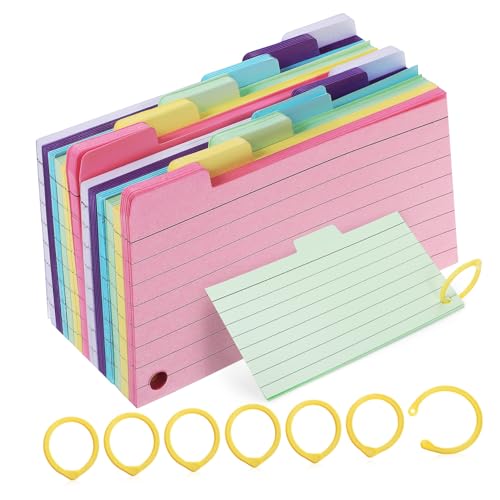 Amazon | GETAJGHSD 6色ミニメモパッド450枚 罫線入りノートカード