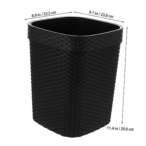 Caneca de basura de plástico GLEAVI patrón tejido 1.3 lb miniatura 2
