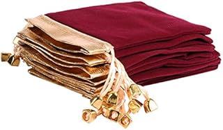 KIPETTO 25Pcs Soft Velvet Pouches with Drawstrings for Jewelry Wedding Candy Gift Bags, 4.7"x6.3"