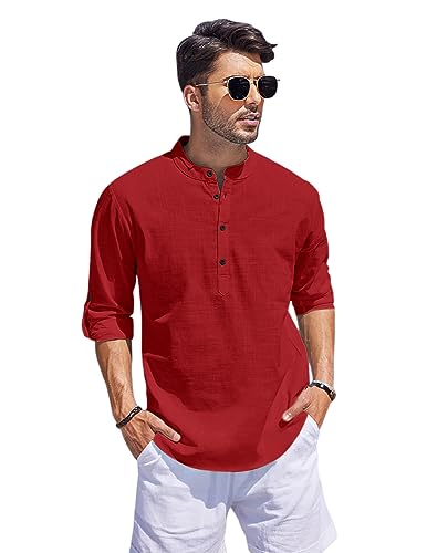Image of Bellstone Kurta for Man | Men's Trendy Short Kurta | Shirt for Man | Men's Casual Shirts | Kurta Wedding for Men | Stylish Full Sleeve Shirts | Mandarin Collar Short Kurta for Men