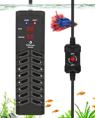 fishkeeper 1000W ANAEq[^[ ? 135-280Kp̒SȃfW^q[^[AdItɂAPIDCeWFgMA50°F?95°F̐mȉx