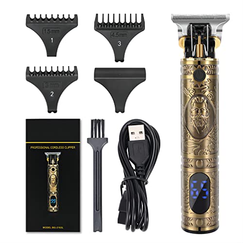 Professional Hair Clippers, Hair Trimmer, Beard Trimmer for Men Electric Cordless Trimmers with LCD Screen
