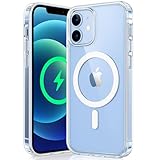 Capa Mag-Safe para [iPhone 12/12 Pro] Capinha Magnetica Premium com [Proteção de Câmera] Clear Case [Anti-Amarelamento], Compatível com MagSafe, Transparente e Resistente a Riscos e Anti Impacto