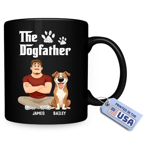 Taza de cerámica personalizada para amantes de perros miniatura 1