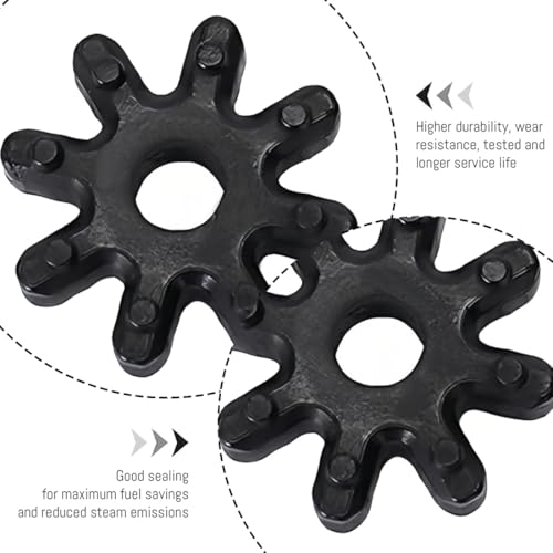 NJCXOLA 4 flexible Lenkkupplungen,Lenkgetriebe Lenksäulenzubehör Lenkgetriebe Gummimanschette E-Säulen