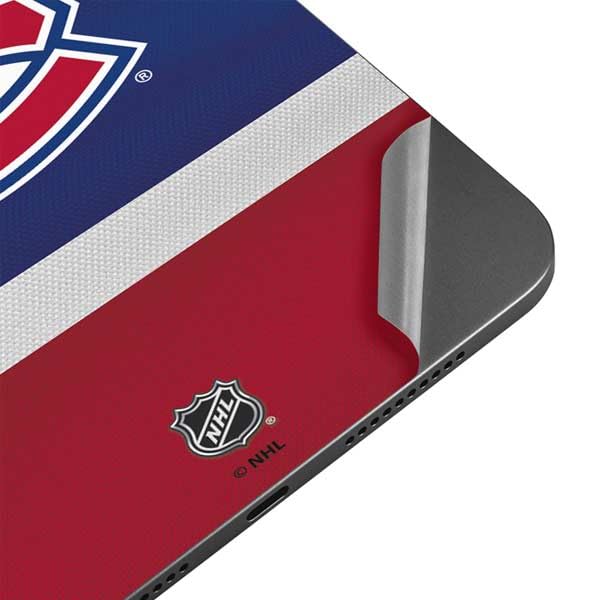 Skinit Decal Tablet Skin Compatible with iPad Mini 7 (2025) - Officially Licensed NHL Montreal Canadiens Jersey Design