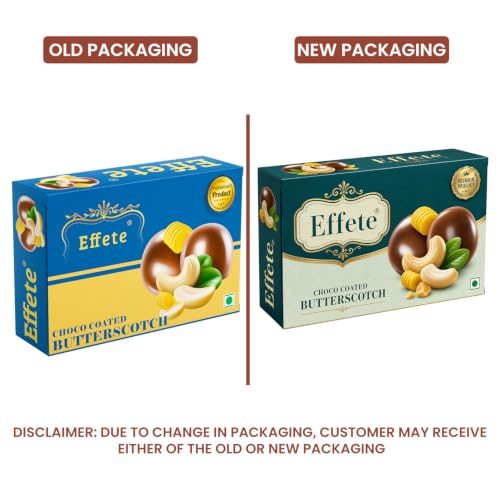 Image of Effete Choco Coated Nut Butter Scotch, Chocolaty Dryfruits, Butter Scotch chocolates packet, Chocolicious Butter Scotch, Dryfruits chocolates packet, chocolates gift pack, chocolate box (32gm)